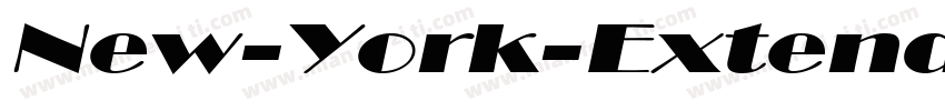 New-York-Extended Bold I字体转换